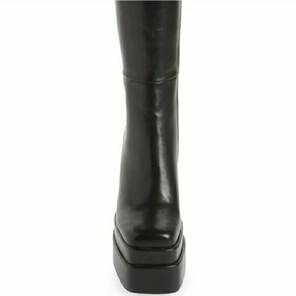 AZALEA WANG Chunky Platform Black Heeled Boots Tiktok Famous LNC With Box - Picture 4 of 12